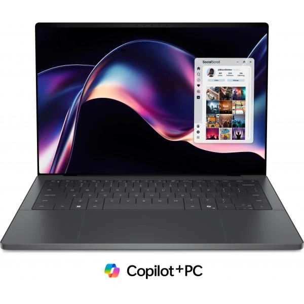 DELL XPS 14 DA14260 Copilot+ PC Intel Core Ultra X7 358H Computer portatile 35,6 cm (14") Touch screen 2.8K 32 GB LPDDR5x-SDRAM 1 TB SSD Wi-Fi 7 (802.11be) Windows 11 Pro Grafite Italiano [VPYTN]