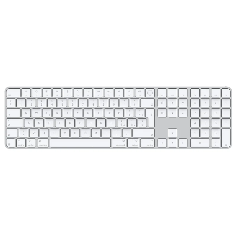 Magic Keyboard con Touch ID e tastierino numerico per Mac con chip Apple - Italiano - Tasti bianchi