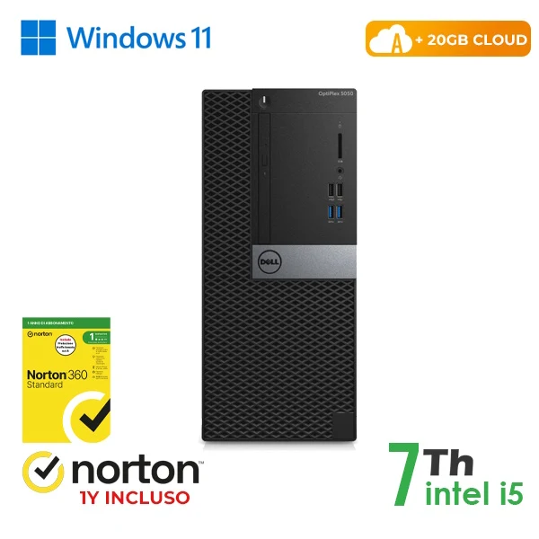 RINOVO PC DELL REFURBISHED Optiplex 5050-7050 Tower i5-7X00 DDR 16GB SSD 128GB+500GB HDD W11P CLOUD2 [RN41534311]