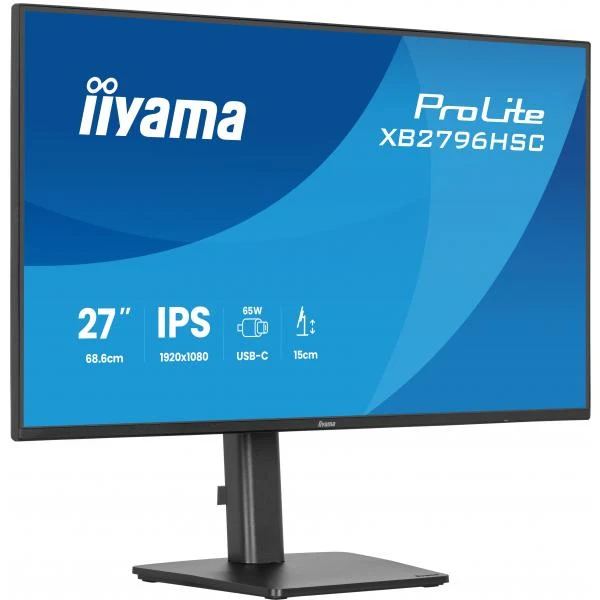 Iiyama ProLite 27 inch - Full HD IPS LED Monitor - 1920x1080 - HAS / Pivot [XB2796HSC-B1]