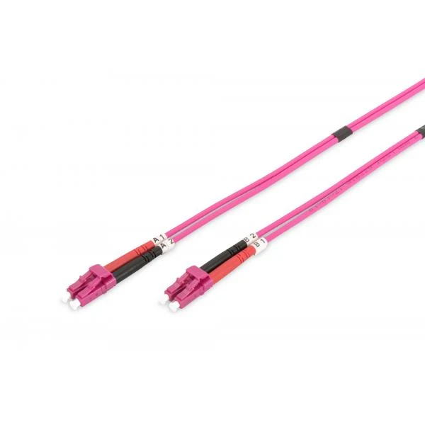 Digitus FO patch cord - duplex - LC to LC MM OM4 50/125 - 3 m [DK-2533-03-4]