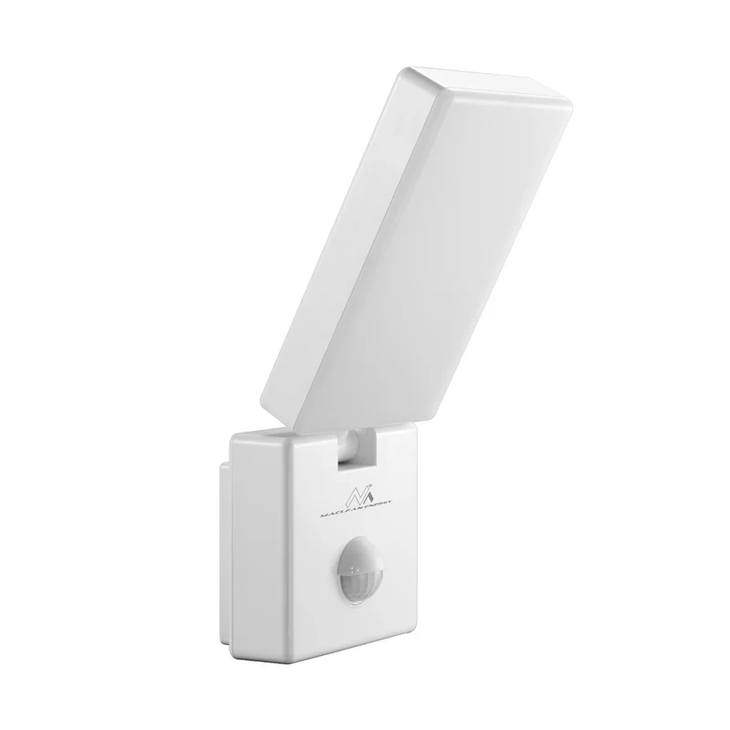 Maclean MCE516 W Lampada LED con sensore di movimento crepuscolare, colore bianco 10W IP65 800lm 4000K