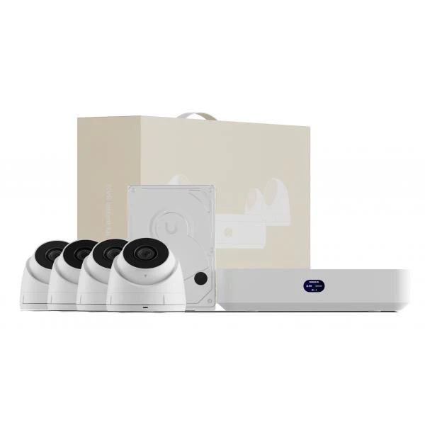 Ubiquiti - UNVR-Instant-Kit-EU - Kit NVR UniFi Protect compatto. include (1) UniFi Protect NVR Instant con (4) telecamere UVC-G5-Turret-Ultra e (1) HDD da 1 TB. offre una soluzione all-in-one per una [UNVR-Instant-Kit-EU]