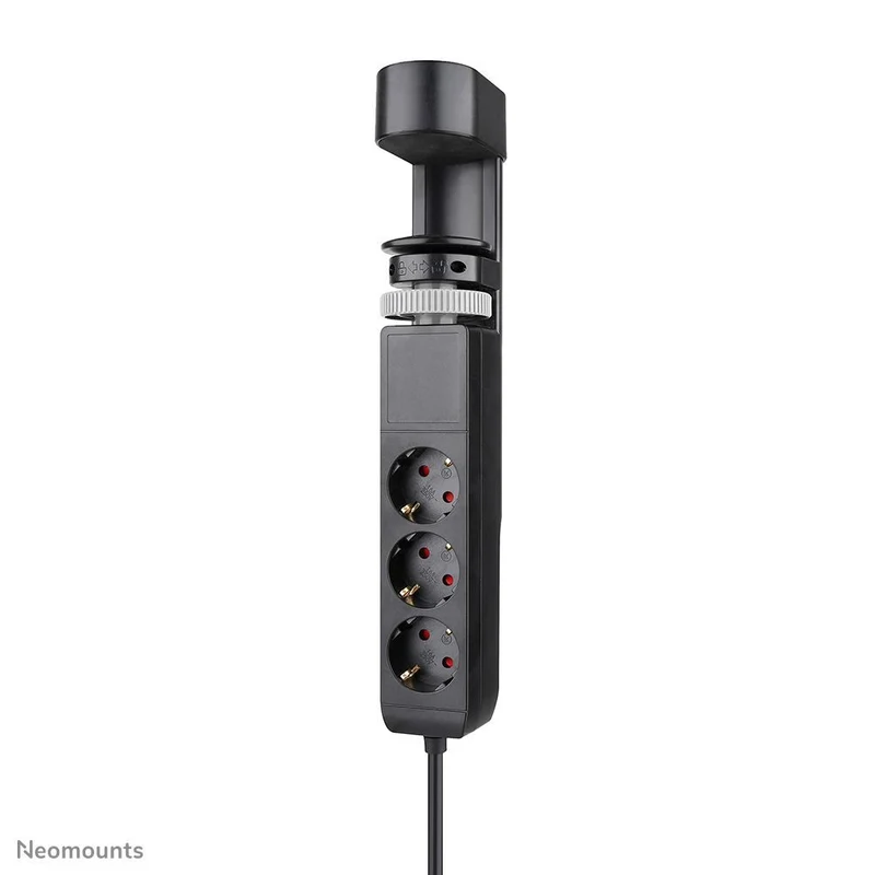 Neomounts DS22-840BL6 Multipresa da tavolo con morsetto e porte USB-C e USB-A - ricarica rapida [DS22-840BL6]