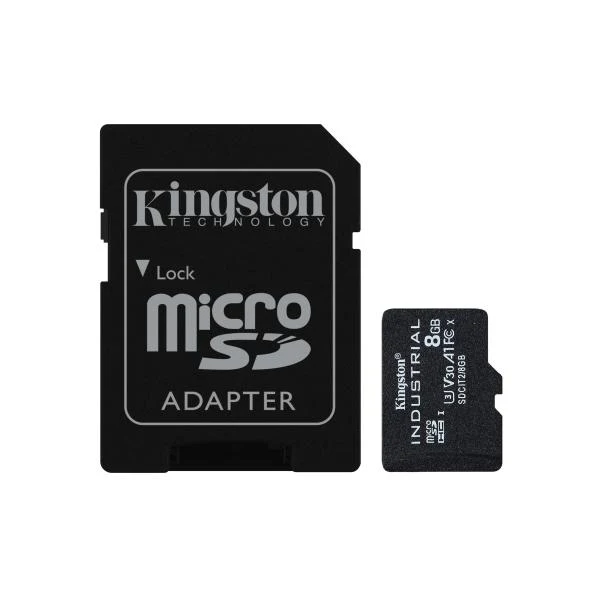 Kingston Technology Industrial 8 GB MicroSDHC UHS-I Classe 10 [SDCIT2/8GB]