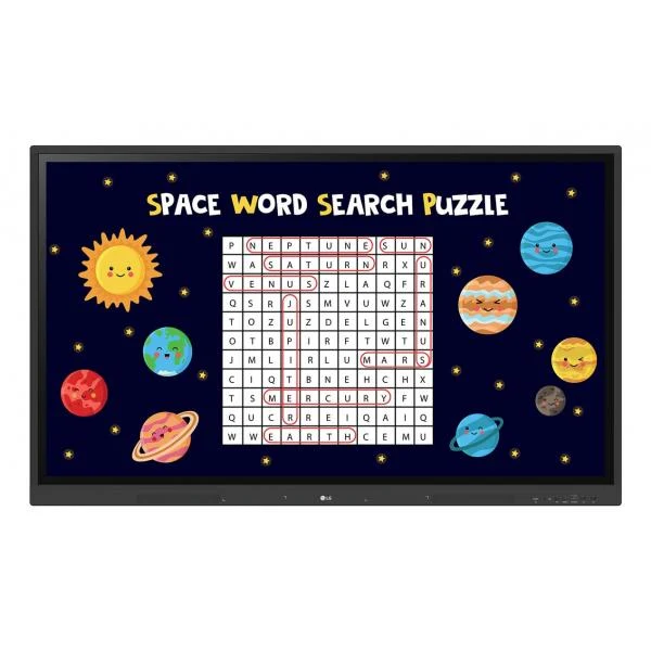 LG CreateBoard lavagna interattiva 165,1 cm (65") 3840 x 2160 Pixel Touch screen Nero USB / RF Wireless [65TR3DK-B.MUEQ]