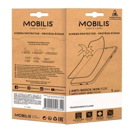 Mobilis 036310 protezione per lo schermo e il retro dei telefoni cellulari Pellicola proteggischermo trasparente 1 pz [036310]
