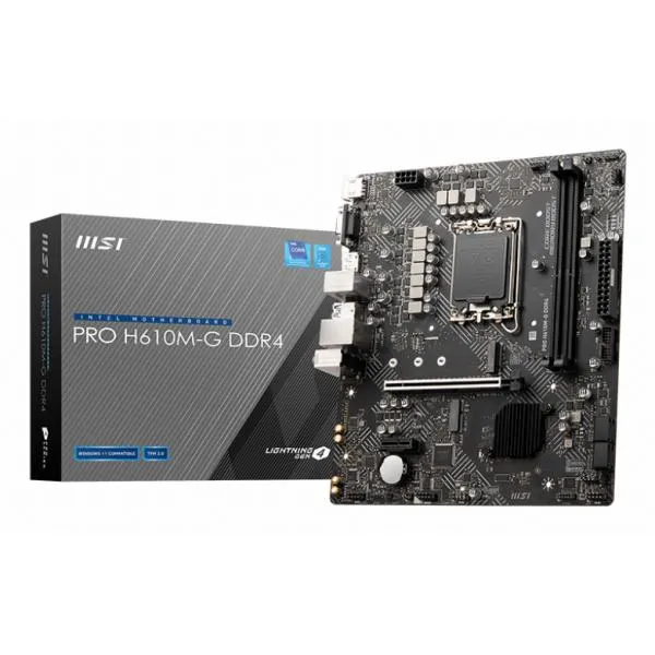 MSI PRO H610M-G DDR4 scheda madre Intel H610 LGA 1700 micro ATX [PROH610M-GDDR4]