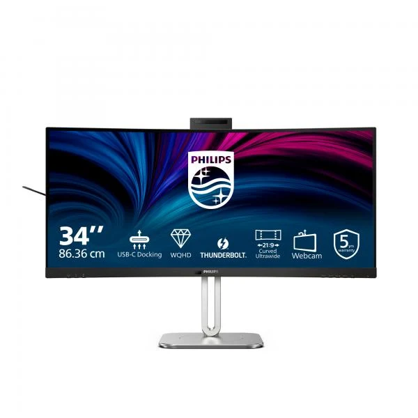 Philips Serie 6000 34B2U6603CH/00 Monitor PC 86,4 cm (34") 3440 x 1440 Pixel Wide Quad HD LCD Grigio [34B2U6603CH/00]
