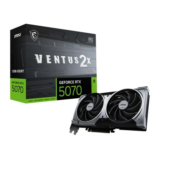 MSI GeForce RTX 5070 12G VENTUS 2X OC NVIDIA 12 GB GDDR7 [RTX507012GVENTUS2XOC]