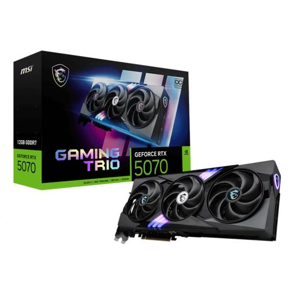 MSI GAMING GeForce RTX 5070 12G TRIO OC NVIDIA 12 GB GDDR7 [RTX507012GGAMINGTRIOOC]