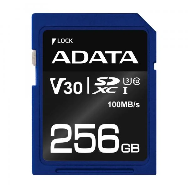 ADATA ASDX256GUI3V30S-R memoria flash 256 GB SDXC UHS-I Classe 10 [ASDX256GUI3V30S-R]