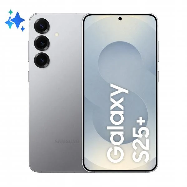 Samsung Galaxy S25+ Smartphone AI, Display 6.7'' QHD+ Dynamic AMOLED 2X, Fotocamera 50MP, RAM 12GB, 256GB, 4.900 mAh, Silver shadow [SM-S936BZSDEUE]