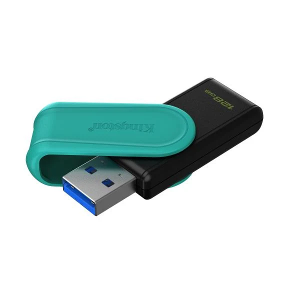 Kingston Technology DataTraveler 128GB Portable USB 3.2 Gen 1 Exodia S (Nero/Turchese) [DTXS/128GB]