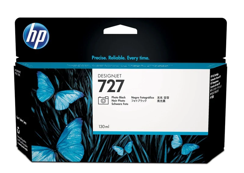 HP Cartuccia inchiostro nero fotografico DesignJet 727, 130 ml [B3P23A]