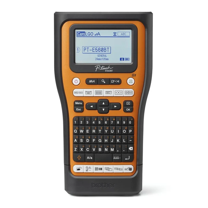 Brother PT-E560BTSP stampante per etichette (CD) Trasferimento termico 180 x 180 DPI 30 mm/s Con cavo e senza cavo HSE/TZe Bluetooth QWERTY [PTE560BTSP]