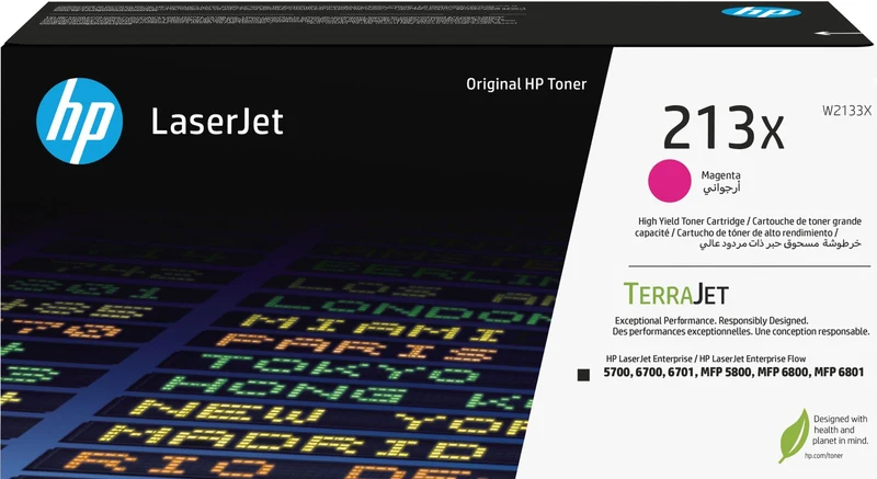 HP Cartuccia toner originale magenta ad alta capacità LaserJet 213X [W2133X]