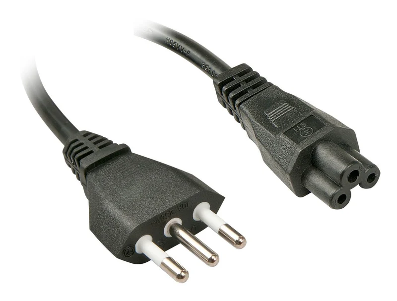 Lindy 2m, CEI23-16-VII - IEC 320 C5 Nero Accoppiatore C5 [LINDY30408]