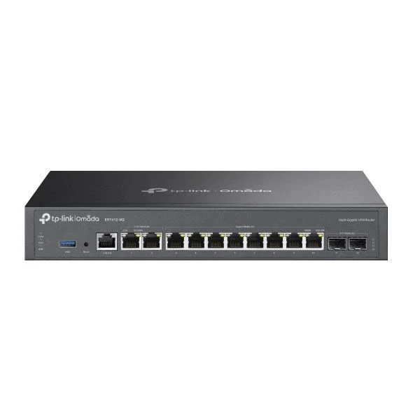 TP-Link Omada ER7412-M2 router cablato 2.5 Gigabit Ethernet, Gigabit Ethernet Nero [ER7412-M2]