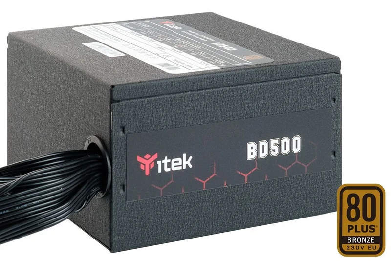 itek BD500 alimentatore per computer 500 W 24-pin ATX ATX Nero [ITPSEBD500]