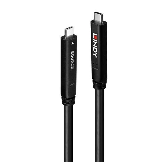 Lindy 43333 cavo USB USB 3.2 Gen 1 (3.1 Gen 1) 10 m USB C Nero [LINDY43333]