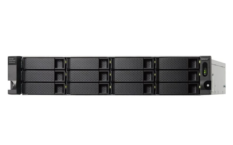 QNAP TL-R1200C-RP contenitore di unità di archiviazione Box esterno HDD/SSD Nero, Grigio 2.5/3.5" [TL-R1200C-RP]