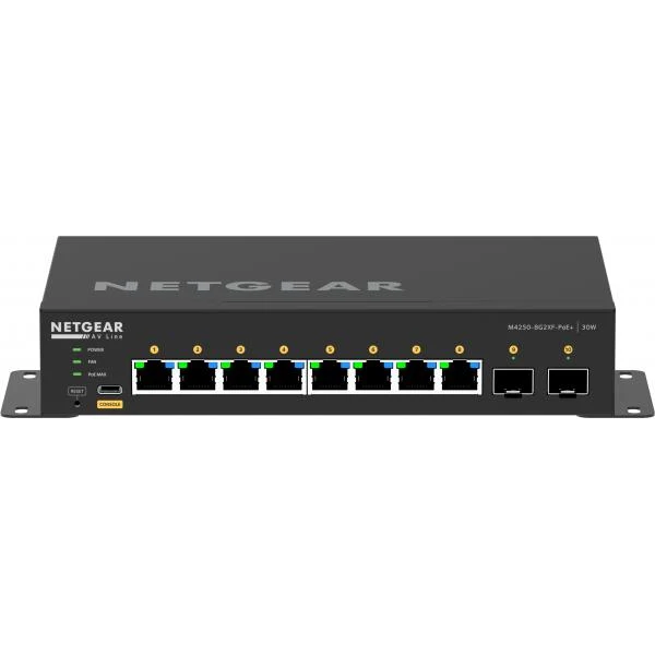 NETGEAR GSM4210PX Gestito L2/L3 Gigabit Ethernet (10/100/1000) Supporto Power over Ethernet (PoE) Nero [GSM4210PX-100EUS]