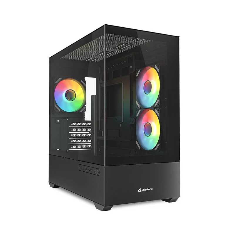 Sharkoon MK6 RGB Midi Tower Bianco [MK6RGBBLACK]