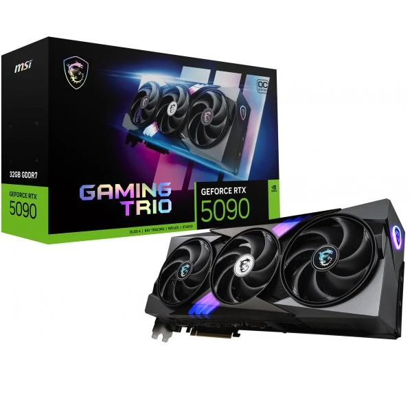 MSI GAMING GeForce RTX5090 TRIO OC 32GB NVIDIA GeForce RTX 5090 GDDR7 [RTX509032GGAMINGTRIOOC]