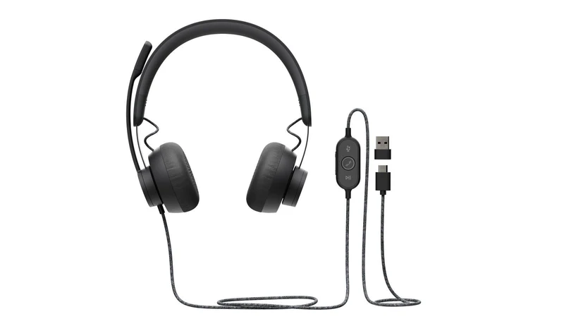 Logitech 981-000875 cuffia e auricolare Cablato A Padiglione Musica e Chiamate USB tipo-C Grafite [981-000875]
