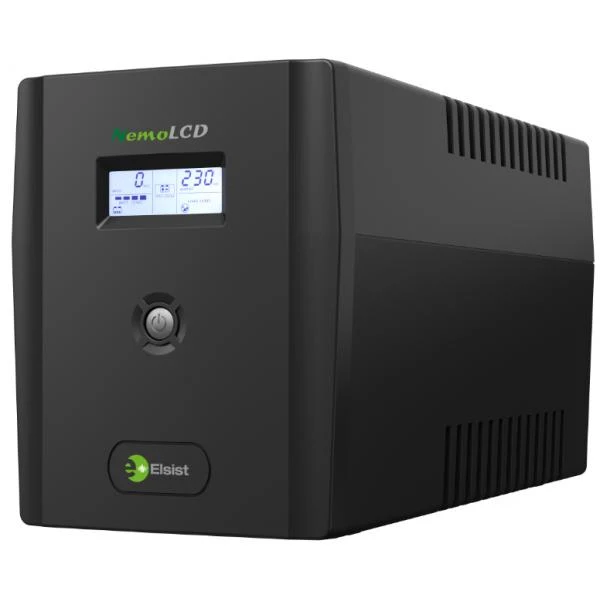 Elsist NemoLCD 65 gruppo di continuità (UPS) A linea interattiva 0,65 kVA 240 W 2 presa(e) AC [NEMOLCD65]