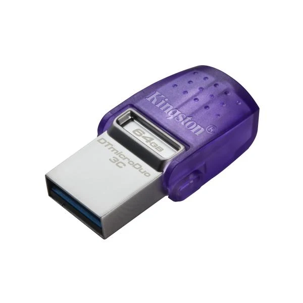 Kingston Technology DataTraveler 64GB microDuo 3C 200MB/s dual USB-A + USB-C [DTDUO3CG3/64GB]