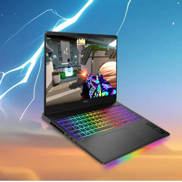 HP OMEN MAX Gaming Laptop 16-ak0000nlx Copilot+ PC AMD Ryzen AI 9 375 Computer portatile 40,6 cm (16") WQXGA 32 GB DDR5-SDRAM 1 TB SSD NVIDIA GeForce RTX 5080 Wi-Fi 6E (802.11ax) Windows 11 Home Nero