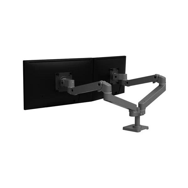 Ergotron LX Pro Dual Side-by-Side Arm - Two Monitor Mount - Max. 27 inch screen - Dark Grey [45-686-293]