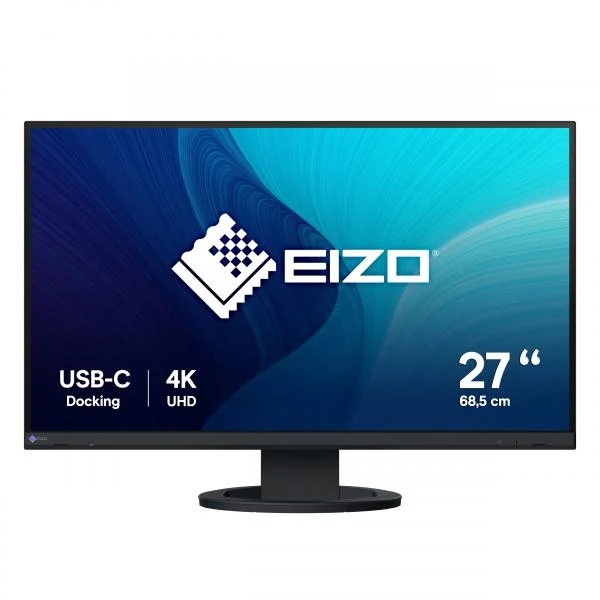 EIZO MONITOR 27 LED IPS 16:9 4K UHD 350 CDM, PIVOT, USB-C, DP/HDMI, FLEXSCAN, GAR 7 ANNI [EV2740S-BK]