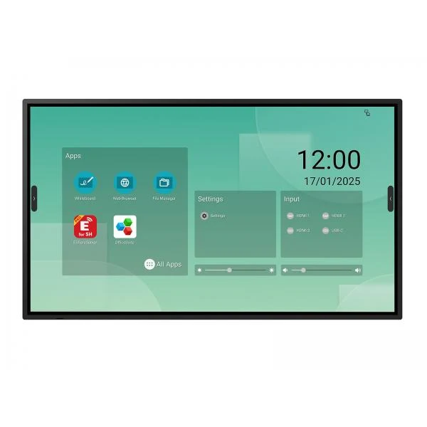 Sharp LM431 Pannello piatto interattivo 109,2 cm (43") LED Wi-Fi 500 cd/m 4K Ultra HD Nero Touch screen Processore integrato Android 14 18/7 [PNLM431]