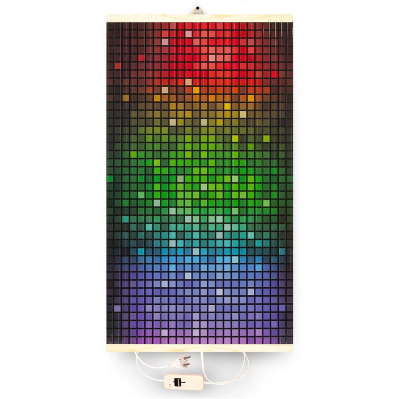 Riscaldatore a infrarossi - pannello riscaldante flessibile 430W TRIO modello 4 mosaico, dimensioni 100x57cm con regolatore