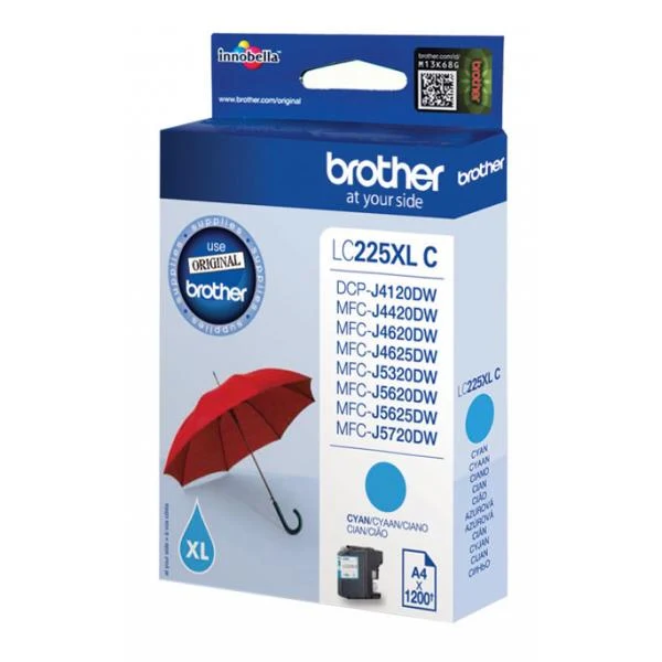BROTHER CART INK CIANO XL 1200 PAG PER MFC-J4620DW/J5320DW/J5620DW/J5720DW [LC225XLC]
