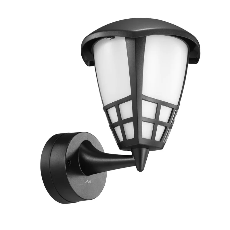 Lampada a parete 1xE27 Maclean, carico massimo 60W, IP65, nero, MCE519 B + lampadina a filamento LED E27, 8W 230V Maclean Energy MCE268 WW bianco caldo 3000K 1055lm retro decorativo edison
