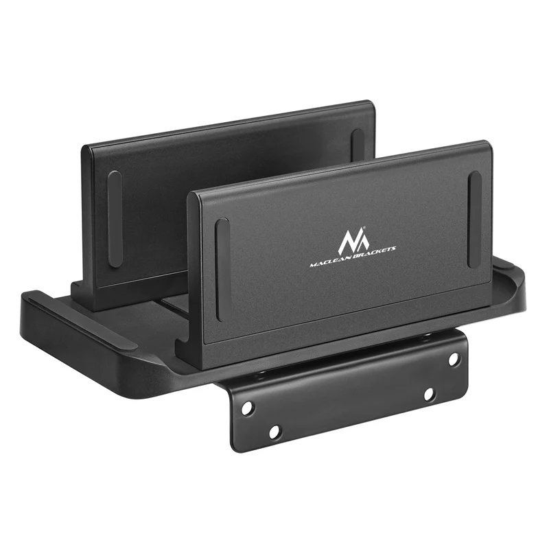 Supporto per terminali Thin Client/Mini PC Maclean, nero, adatto a supporti VESA, indipendente, MC-454