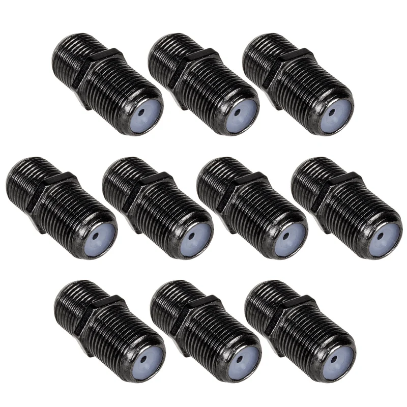 10x presa Maclean F-F, transizione professionale, spina in nichel nero, MCTV-904