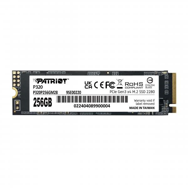 PATRIOT SSD P320 256GB M.2280 PCI-E R/W 2200/1200MB/S [P320P256GM28]