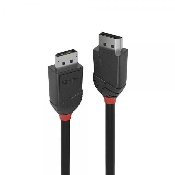 LINDY Cavo DisplayPort 1.2 Black Line, 1m [36491]