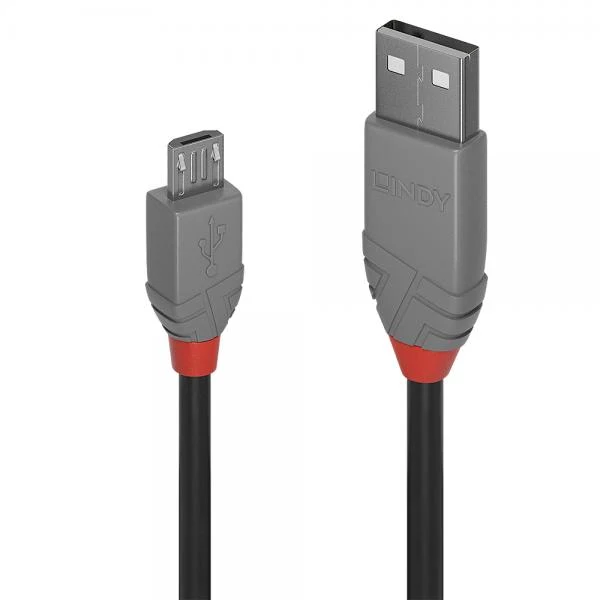 LINDY CAVO USB 2.0 TIPO A A MICRO B ANTHRA LINE, 0.5M [36731]