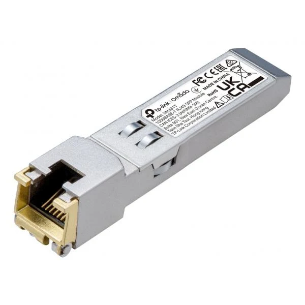 TP-Link - SM331T - 1000BASE-T RJ45 SFP Module SPEC: 1000Mbps RJ45 Copper Transceiver, Plug and Play with SFP Slot, Up to 100 m Distance (Cat5e or above) [SM331T]