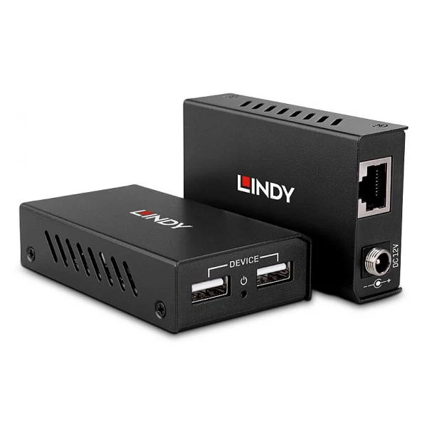 Lindy 43408 moltiplicatore AV Trasmettitore e ricevitore AV Nero [LINDY43408]