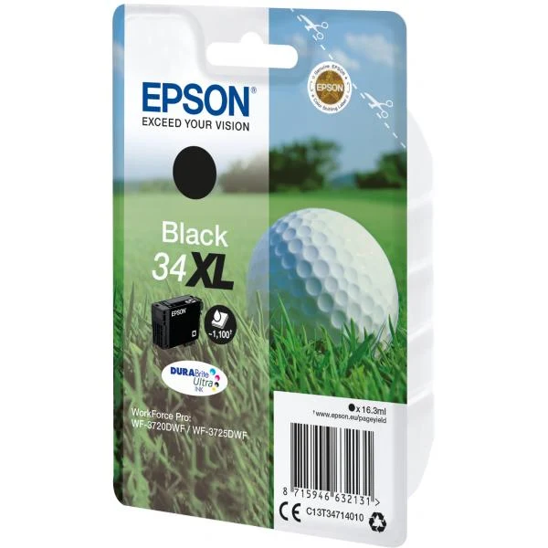 EPSON CART. INK NERO 34XL SERIE PALLINA DA GOLF [C13T34714010]