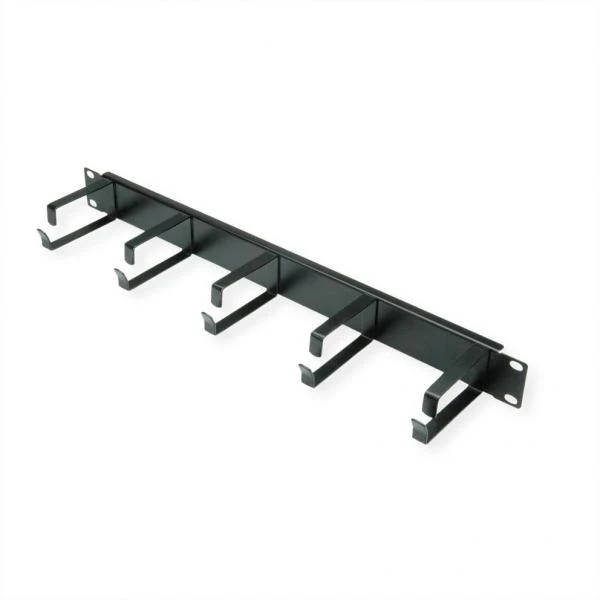 VALUE 19" 1UH GESTIONE CAVI, G - TYPE, 5 GANCI, NERO [26.99.0310]