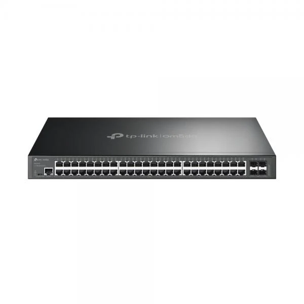 TP-Link - SG3452X - JetStream 48-Port Gigabit L2+ Managed Switch with 4 10GE SFP+ Slots, 48x Gigabit RJ45 Ports, 4x 10G SFP+ Slots, RJ45/Micro-USB Console Port, 1U 19-inch Rack-mountable Steel Case, I [SG3452X]