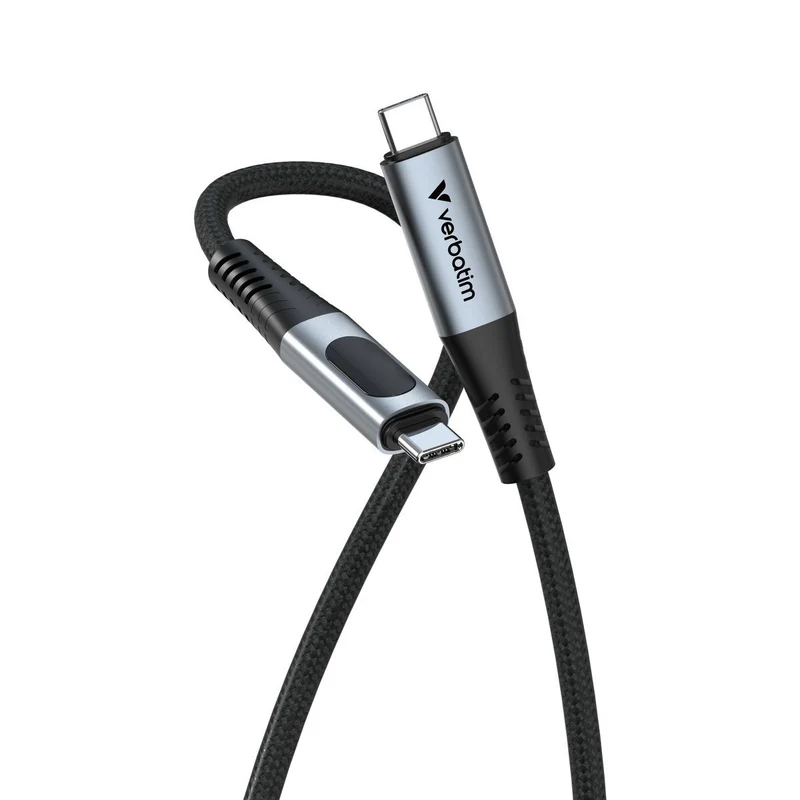 Verbatim 31849 cavo USB USB4 Gen 2x2 1,2 m USB C 40 Gbit/s 240 W Nero [31849]